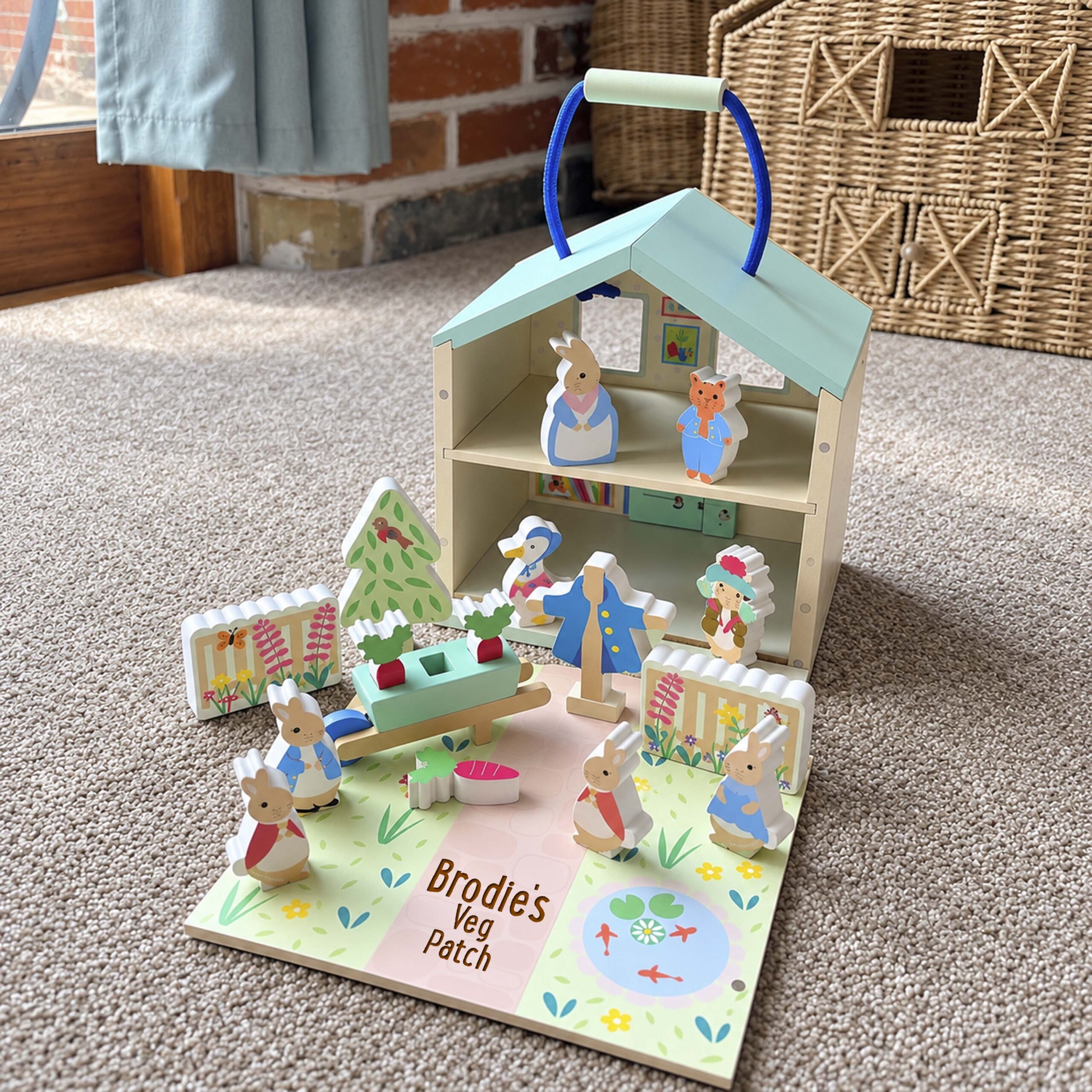 Personalised Orange Tree Peter Rabbit Play Set