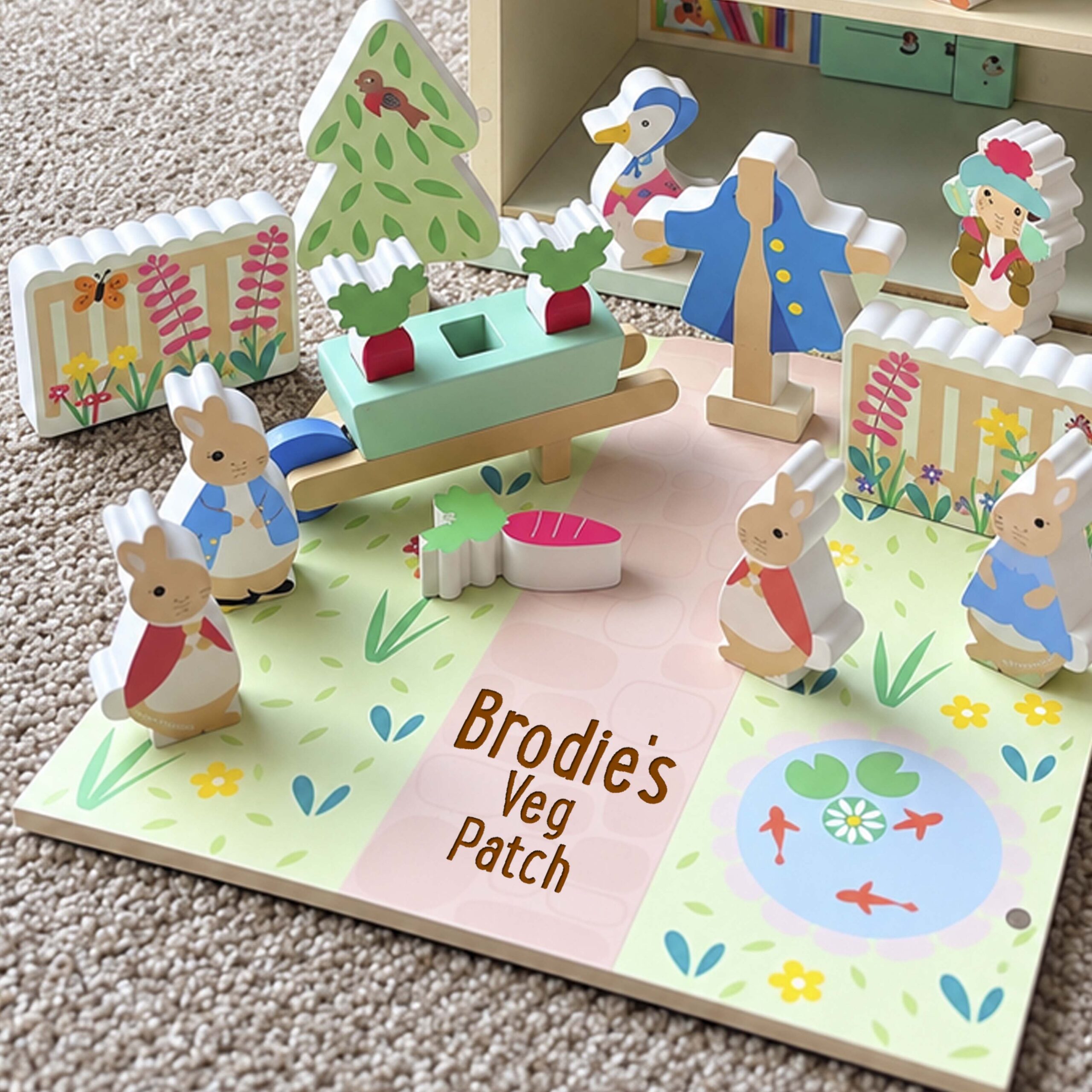 Personalised Orange Tree Peter Rabbit Play Set - Image 3