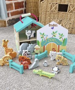 Personalised Orange Tree Zoo Play Set