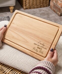 Personalised Chopping Board 'Off My Tits on M&S Picky Bits' Corner Design - Marks and Spencers Charcuterie Novelty Viral Cheese Board